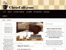 Tablet Screenshot of chesscafe.com